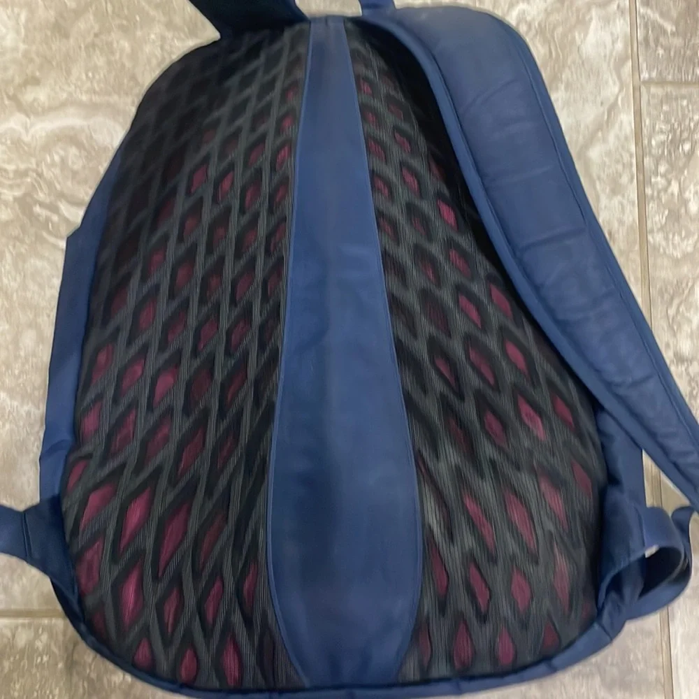 NIKE Auralux Backpack‎ Laptop Pocket Navy Blue with pink